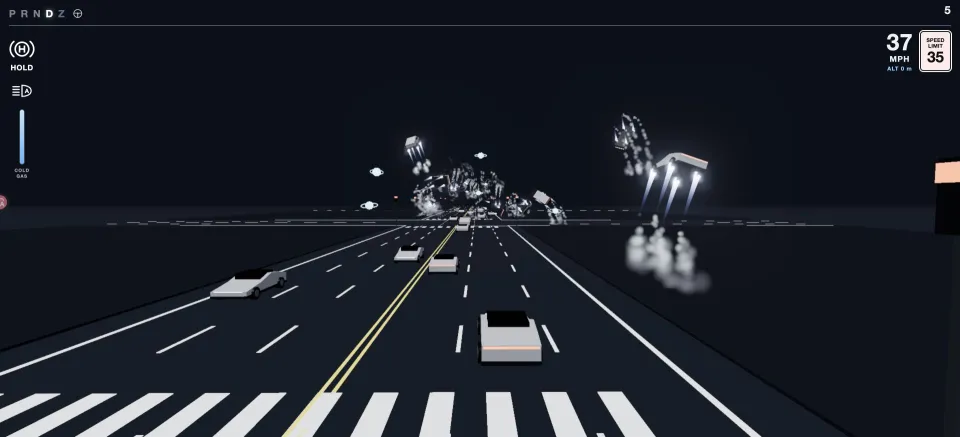 Z-Axis Traffic: road driving among traffic and flying cars