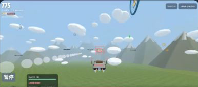 Skyad: Tesla Roadster flying-car dogfights in your browser · AWEB Hyungsuk Kang · X 视频截图