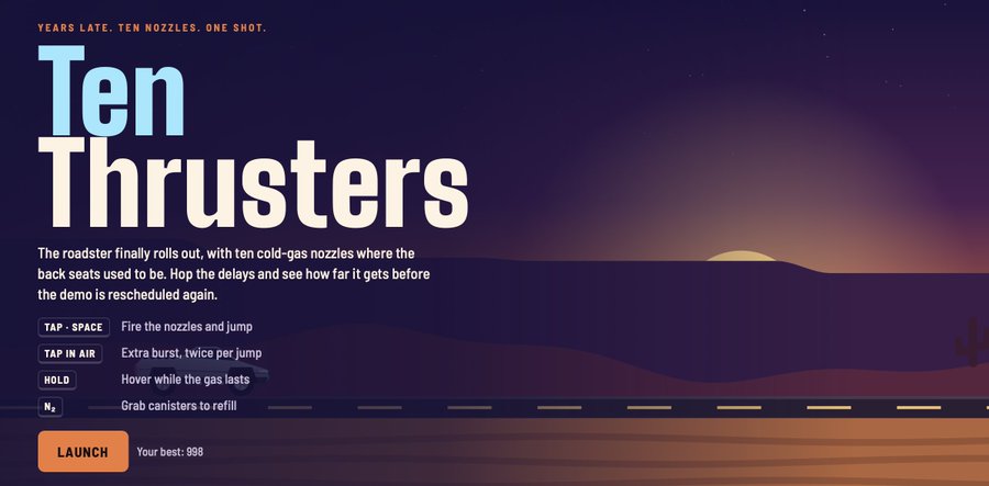 Ten Thrusters · Nick Kirtley · X 原帖图片