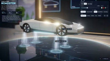 The Flying Roadster: how Tesla's new car hangs from a ceiling and jumps · Ryan Sael · X 视频截图