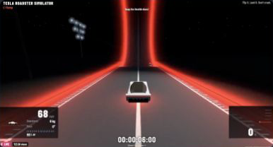 Tesla Roadster Simulator | Flip, Jump & Land Browser Game · OKK · X 视频截图