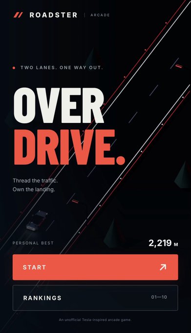 ROADSTER / OVERDRIVE · rees · X 游戏画面